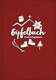 Gipfelbuch, Tourentagebuch, Wandertagebuch | A5 Notizbuch zum Wandern in den Bergen und für Radtouren für Sportler und Familien | Zum Eintragen inkl. Platz für Stempel und Fotos