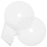 HOMSFOU 3 Stück Runde Silikon Dörrfolien 33cm mit Mesh für Obsttrockner zum Dörren von Beef Jerky und Gemüse im Dörrautomat