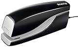 Leitz Elektrisches Büroheftgerät für 10 Blatt, Netzbetrieb, Inkl. Heftklammern, Schwarz, NeXXt-Serie, 55320095