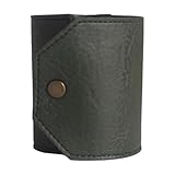 PawwJoy Geldbeutel, multifunktionaler Organizer, praktische Geldbörsenbänder, Geldklammer, Geldbörse für Bargeld, Hochzeitsgeschenke, Männer und Frauen, Reisen, Geschäftsreisen, schwarz / grün