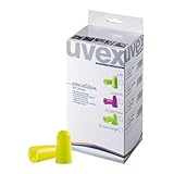 Uvex x-fit - Einweg-Gehörschutzstöpsel ohne Kordel - Lärmschutz 37dB - 300 Paar - Lime