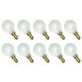 NCC-Licht 10 Stück Tropfenlampe Kugel matt E14 40W warmweiß dimmbar 230V