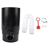 Diverter -Regenwasser, 10 cm Regenwassersammelsystem, Regenwassersammelswerkzeug zum Umleiten von Wasser, Recycling von Regenwasser, Abwärtsspitze (Schwarz)