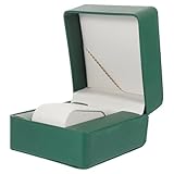 VALICLUD Kasten Uhrenbox aus PU-Leder Ohrringe Veranstalter für Uhren Uhrenvitrine watch storage watch display case Desktop-Uhren-Organizer Vitrine für Armbanduhren Green