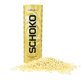 DIBYS Belgische Schokodrops 900g - Weiße Schokolade für Schokobrunnen und Fondue - Perfekt als Weiße Kuvertüre - Belgische Schokolade zum Schmelzen - Kochschokolade