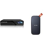 Dreambox 13590 Two Ultra HD BT 2X DVB-S2X MIS Tuner 4K 2160p E2 Linux Dual WiFi H.265 HEVC, schwarz & SanDisk Portable SSD 1 TB grau