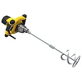 STANLEY FatMax Mörtelrührer Betonmischer 2-Gang Rührgerät (1600 Watt, 80 Nm, Mischvolumen 120 Liter, M14 Werkzeugaufnahme, 150mm Durchmesser, inkl. Mörtelmixer + 2 Maulschlüssel) FME190