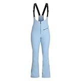 Spyder Damen Softshell-Hose mit Trägern, Blue Drift, 2