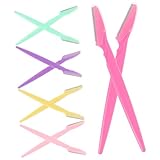 HAPINARY 10St Augenbrauenformwerkzeug trimsher lopper razor plasure hand2grip cosmetic weiblich the female Augenbrauentrimmer für Frauen Dermaplaning-Rasierwerkzeug Augenbrauenrasierer Rosy