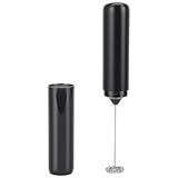 Dpofirs Handheld-Milchaufschäumer, Elektrischer Getränke-Kaffeemixer, Wiederaufladbar über USB mit Abdeckung, Tragbarer Schaumbereiter für Cappuccino, Latte, Matcha, Heiße Schokolade (Elektrischer