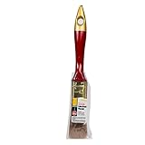 Professioneller Pinsel – 25 mm Polyester-Borstenpinsel mit goldrotem ergonomischem Griff – ideal für Acryl, Öl, Farbe, Lacke – perfekt für Maler, Künstler und Studenten