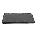 H HANSEL HOME Schieferplatten Rechteckig 30x20cm für Sushi, Servierplatte für Käse, Tafelplatte für Lebensmittel