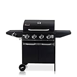 ACTIVA Gasgrill Dakota I Premium Gas Grill inkl. 5 Brenner mit je 3,2 kW, Thermometer & verchromtem Rost I Kleiner Gasgrill für ein gelungenes Barbecue