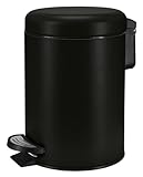 Kleine Wolke Kosmetikeimer One, Farbe: Schwarz, Material: Edelstahl/PP, Größe: Eimer 3 Liter 16,8 cm x 25 cm