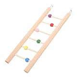 BCOATH Wellensittich Kletterleiter Spielzeug Sittichleiter Hölzerne Papageienleiter Papageien Kletterleiter