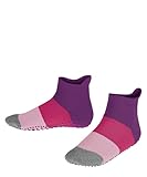 FALKE Stoppersocken Colour Block K Hp Baumwolle rutschhemmende Noppen 1 Paar, Blau Deep Lilac 6963, 35-38