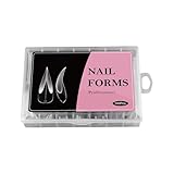 Nagelformen für Gelverlängerungen, vollständige Abdeckung, ABS-Form mit abgestufter Skala, professionelles Acryl-Nagelkunstwerkzeug, hochtransparent, Nagelverlängerungsformen für Zuhause und Salon