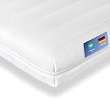 Träumegut24-10cm Ergonomische Kaltschaum Matratzenauflage Matratzentopper Matratzenschoner Topper - Härtegrad H2 & H3 (140 x 200 cm)