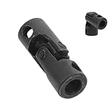 BUGUUYO Vientiane- Standard-U-Gelenk Standard-Gelenkköpfe Kfz-Ersatz-Kreuzgelenke universelle Gelenkpfanne Wellenkupplung Motorstecker Motorkupplung aus Metall 45# Stahl Black