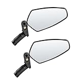 Yardwe 2St Fahrradspiegel Lenkerspiegel Rennrad Rückspiegel Reflektor Spiegel fahrad rückspiegel fahrradrückspiegel Professioneller Rückspiegel universeller Reflektorspiegel Nylonpa Black
