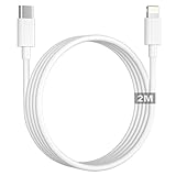 iPhone Ladekabel 2M [Apple MFi Zertifiziert], USB C Lightning Kabel 2M Lightning Ladekabel iphone Schnellladekabel i Phone Kabel Handyladekabel für iPhone 14/14 Pro Max/13/12/11/X/XS/XR/8 Plus/SE,iPad