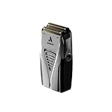 Andis 17260 TS-2 Pro Folien-Rasierer aus Lithium-Titanfolie, kabellos/kabellos, glatte Rasur, kabelloser Rasierer mit Ladegerät, Grau