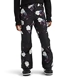 THE NORTH FACE Freedom Isolierte Hose für Mädchen, TNF, Schwarz, Winterblumen-Druck, Größe XL