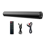 Okeeyseda Kabellose Bluetooth-Soundbar, Kraftvoller Stereo-Surround-Sound, Subwoofer, UKW-Radio, Heimkinosystem für Fernseher