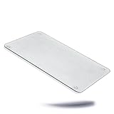 Kerafactum Schneidbrett transparentes Glasbrett Maße 30 x 20 x 0,4 cm | Glasschneidebrett Küchenbrett aus Glas zum Schneiden Servieren von Lebensmitteln | Herdabdeckung Herd Abdeckung Schneidebrett