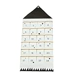 Stoff-Adventskalender mit Taschen, 24 Tage leere Adventskalender zum Befüllen Weihnachtskalender Adventskalender zum Aufhängen Wand wiederverwendbar