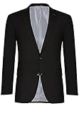 CARL GROSS Herren Anzug-Sakko TR-Shane SS, Schwarz (Schwarz 90), 52