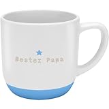 GRUSS & CO Tasse mit Garvur 'Bester Papa' | Steinzeug, 40 cl, mehrfarbig | Geschenk Papa, Vatertag, Geburtstag | 48989