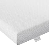 Vesgantti Matratzenauflage aus Memory-Schaumstoff, Super-King-Size-Bett, Gel und Bambuskohle, für kühlenden Schlaf und druckentlastend, mit waschbarem Bezug – 180 x 200 x 7,5 cm