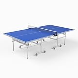 JOOLA Tischtennisplatte Outdoor J100X - Profi Tischtennistisch 12 MM Wetterfest Klappbar, blau, 274x152,5x76 cm