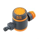 Bewässerungs-Timer für Gartenbewässerungssteuerung mit Knopf-Timing 0-120 Minuten manueller Schlauch Wasserhahn Bewässerungssystem keine Batterie erforderlich für Pflanzen und Rasen im Freien