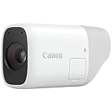 Canon PowerShot Zoom Essential Kit WHT - Digitales Fernglas mit Foto- & Videofunktion, bis 800mm Brennweite, ruhiges Bild durch optischen Bildstabilisator, Akku, Full-HD, WLAN, Bluetooth, 145g leicht