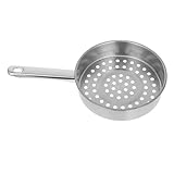 TOPBATHY Sieb Konservenkelle Küchenspinne Eintopfsuppe Spinnenlöffel Maschenkelle Schaumlöffel Aus Metall Frittierschaufel Fritteusen-skimmer Schaumlöffel Geschlitzt Silver Rostfreier Stahl