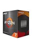AMD Ryzen 7 5700X Prozessor (Basistakt: 3.4GHz, Max. Leistungstakt: bis zu 4.6GHz, 8 Kerne, L3-Cache 32MB, Socket AM4, ohne Kühler) 100-100000926WOF, Schwarz.