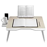 LXXSH Klapptisch, tragbarer Laptop-Betttisch, faltbares Frühstückstablett, Notebook-Computerständer, Laptoptisch für weiche Oberflächen wie Couch, Rückenlehne