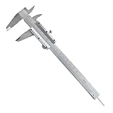 Messschieber Digital Schieblehre, 150mm Klassischer Schieblehre, Edelstahl, Professioneller caliper für Außen, Innen, Tiefen und Schrittmessung, für Präzise Messung, Silber