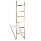 Furniture Select Handtuchleiter aus Bambus mit 6 Sprossen
