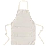 lepni.me Premium Kochschürze aus Umweltfreundlicher Bio-Baumwolle | Kochen Backen Grillen für Haus Restaurant | Doppeltasche Schürzen für Damen Herren