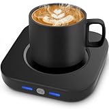 YsyYey Kaffeewärmer Elektrisch, 24W Tassenwärmer für Schreibtisch, 3 Temperaturstufen, Automatische Abschaltung, Kaffee Zubehör Büro, Getränkewärmer mit LED Anzeige