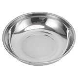 BIUDECO Edelstahl Wiegeschale Runde Digitale Küchenwaage Präzise Messung für Küche Juwelier und Konditorei 25cm Durchmesser Leicht zu Reinigen