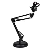 Mikikit Zusammenklappbarer Handyhalter Handyhalterung Telefon Desktop-ständer Telefonständer Für Die Aufnahme Fauler Handyhalter Black
