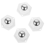 PRETYZOOM Teiliges Möbelrollen Selbstklebend Drehbar Schwerlast Stahl Möbelräder für Aufbewahrungsboxen Sofas Schreibtischstuhl Wohnzimmer