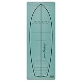 Balance Board Pro, Surfing Mat - Surf Training Pop Up - Verbessern Sie die Pop-Up Technik - Surfbrett - Yogamatte für Surfer - Umweltfreundlich Rutschfest (Mustard Green)