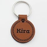 Hundemarke mit Gravur – Geräuschlos & klimperfrei – Individuell anpassbar – Hochwertiges Kunstleder – In verschiedenen Farben erhältlich