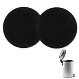 ZORVYN 2 Stück Aktivkohlefilter, geeignet für Kompostbehälter, entfernt effektiv Gerüche und verbessert die Raumluftqualität, quadratischer Bio-Behälterfilter (165 mm)