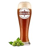 polar-effekt Weizenbierglas 0,5 Liter mit Motiv Gravur für Männer - Das Geburtstagsgeschenk für Genießer - Bierglas für Familie, Freunde und Kollegen